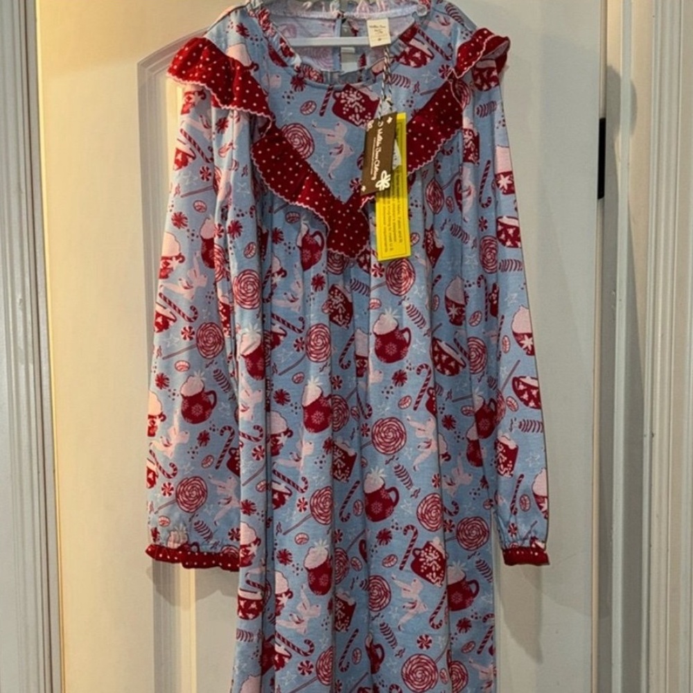 Matilda Jane Heart to Heart Cup of Cheer Girls’ Nightgown Size 14